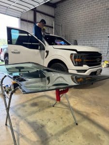 Glass installation process