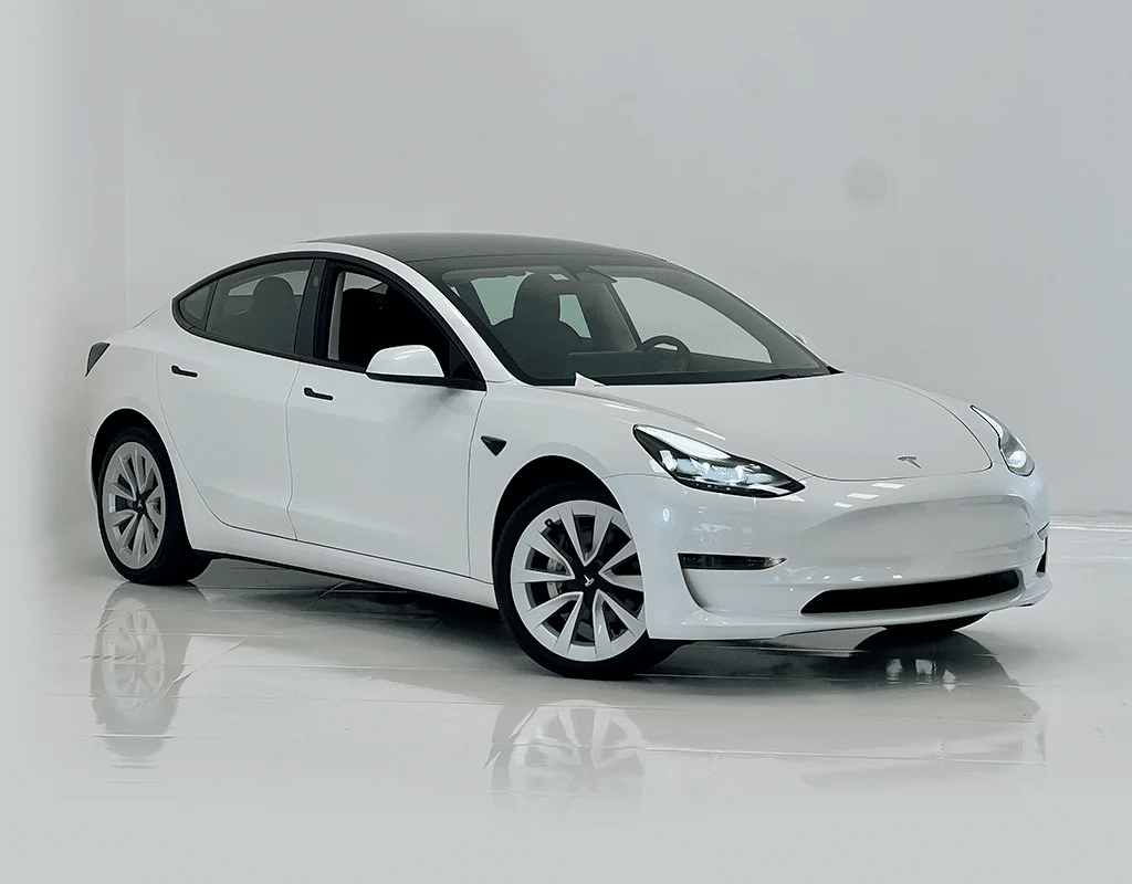 A white Car